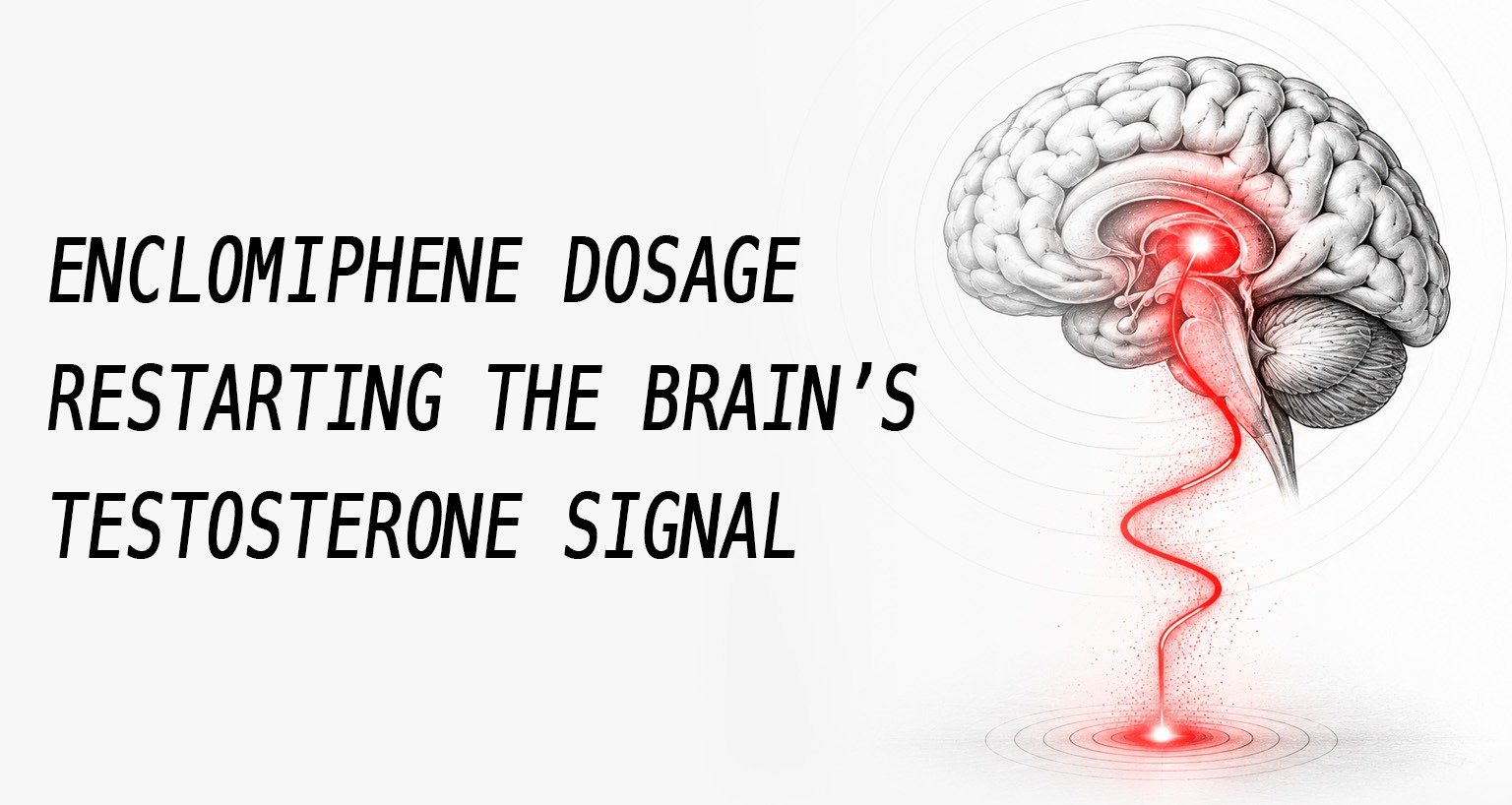 Enclomiphene dosage restarting the brain’s testosterone signal