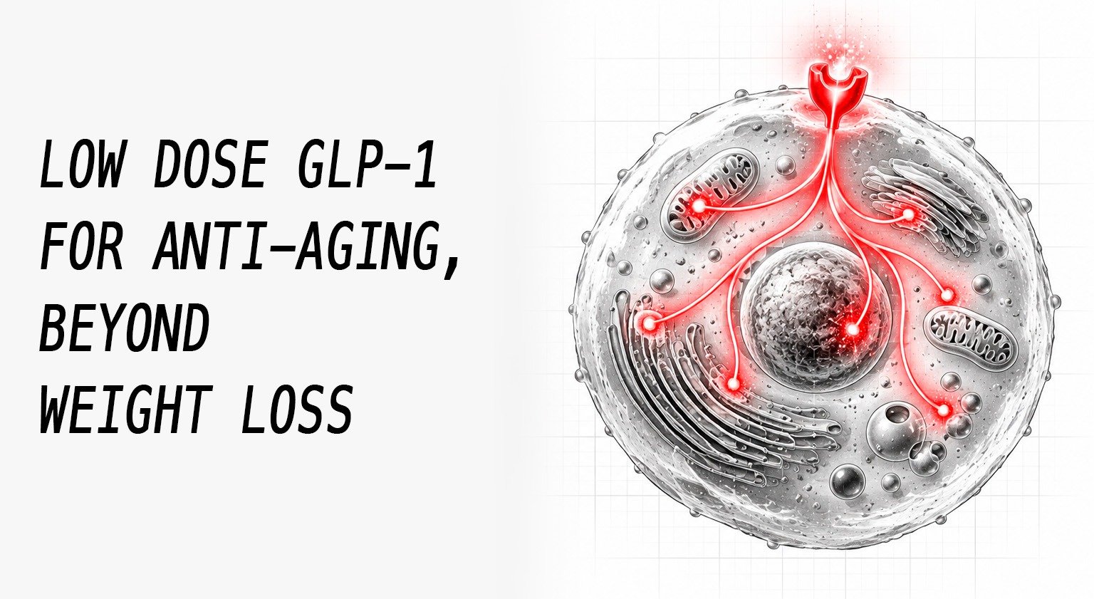 Low dose GLP-1 for anti-aging, beyond weight loss
